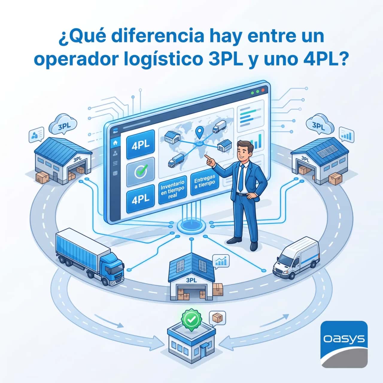 ¿Qué diferencia hay entre un operador logístico 3PL y uno 4PL?