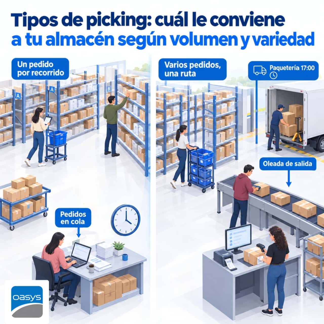 Tipos de picking: cuál le conviene a tu almacén según volumen y variedad