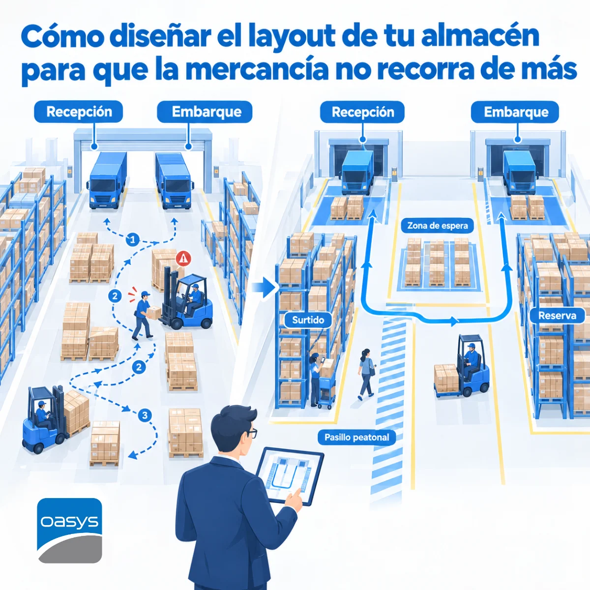 Cómo diseñar el layout de tu almacén para que la mercancía no recorra de más