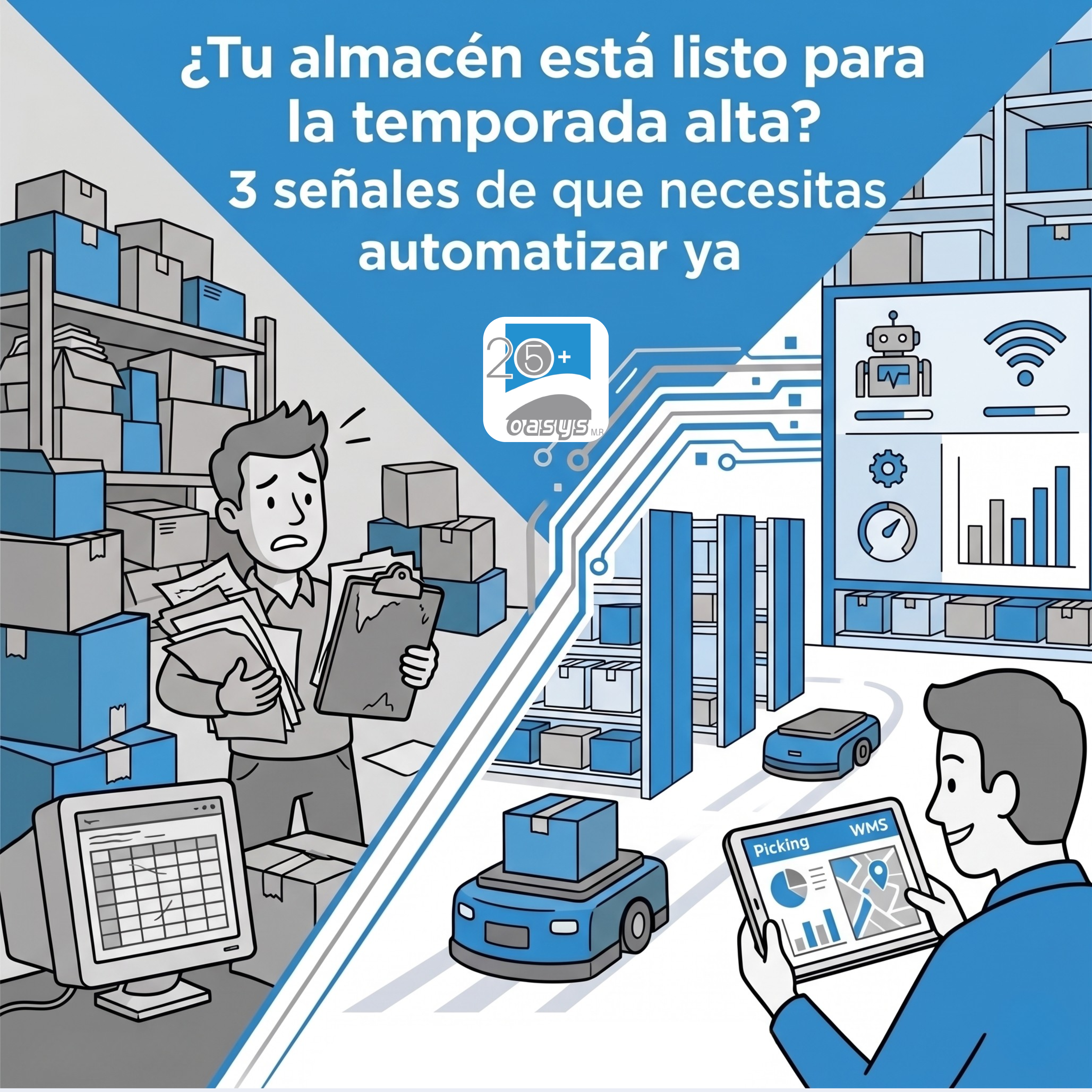 ¿Tu almacén está listo para la temporada alta? 3 señales de que necesitas automatizar ya