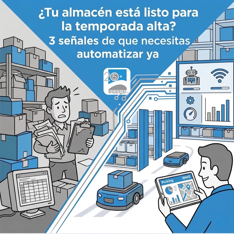 ¿Tu almacén está listo para la temporada alta? 3 señales de que necesitas automatizar ya